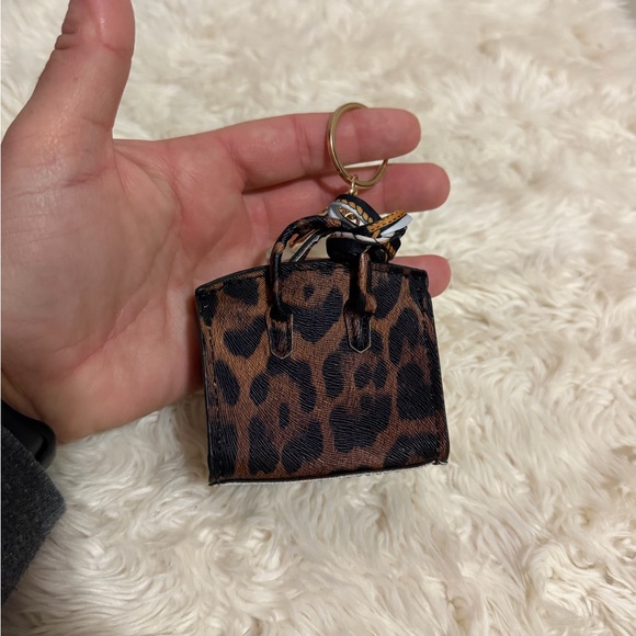 Leopard Print Mini Bag Keychain - Picture 3 of 5